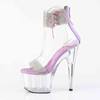 Pleaser - ADORE727RS Sandale à bride à la cheville - Transparent Product image